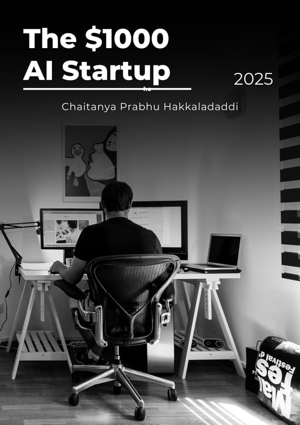 The $1000 AI Startup